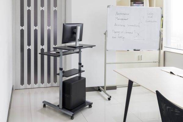 Bureau zit sta laptop tafel werkstation - lessenaar lectern - verrijdbaar - hoogte verstelbaar - Meubel Plein