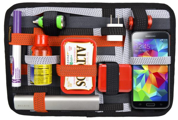 GRID IT! De Ultieme tas organizer - opbergsysteem voor ipad zwart/ oranje (medium) - Meubel Plein