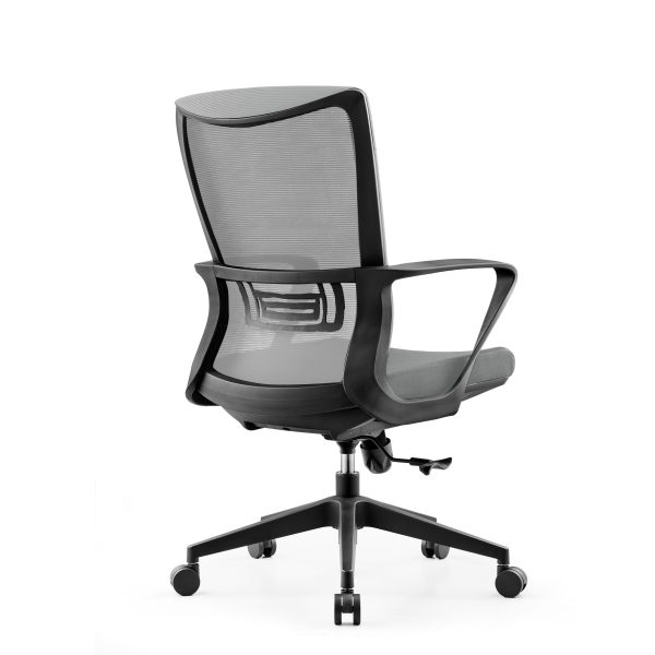Bureaustoel - kantoorstoel - hoogte verstelbaar - ergonomisch - grijs - Meubel Plein