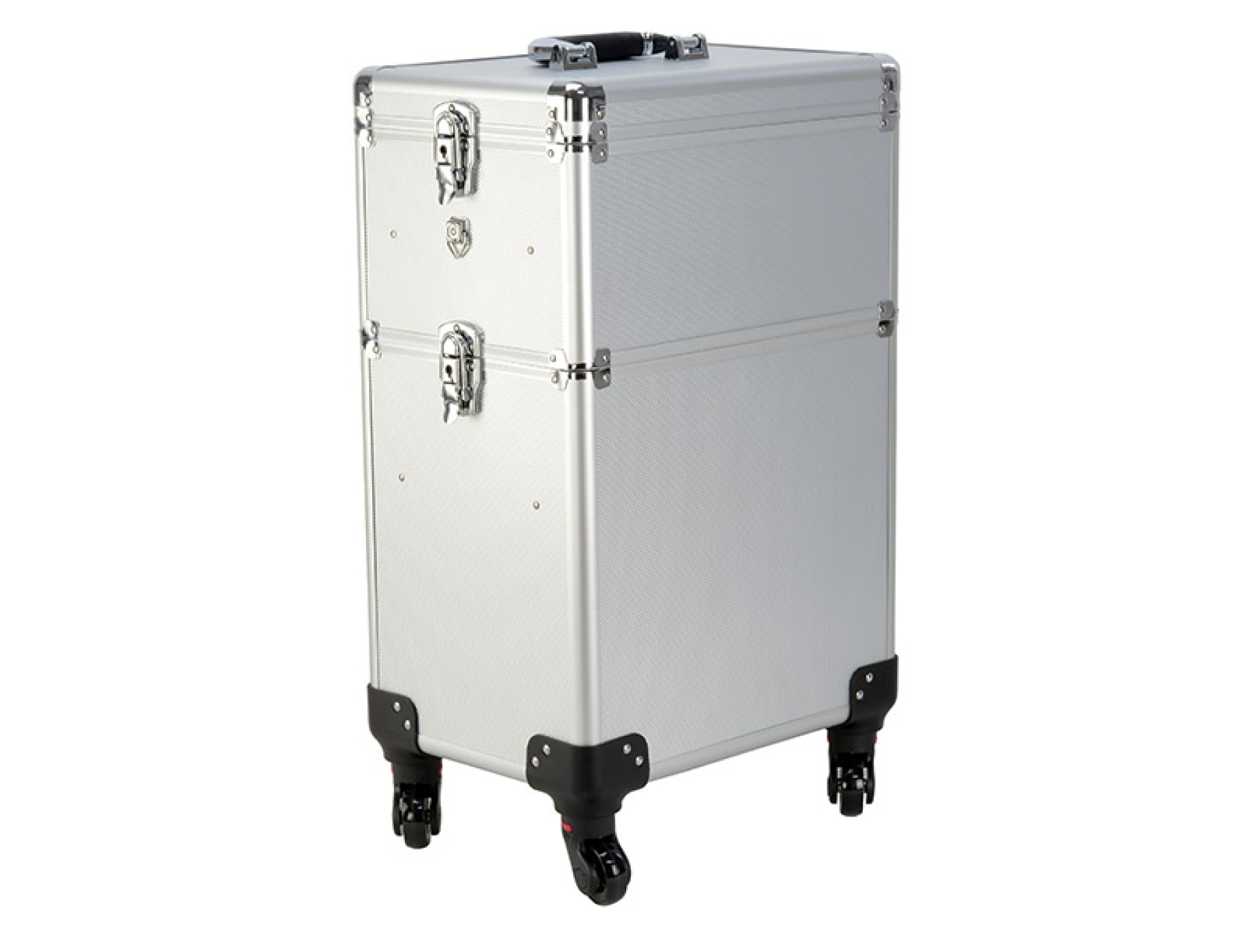 Kapperskoffer trolley - visagie make up koffer trolley - schminkkoffer - beauty case - zwart