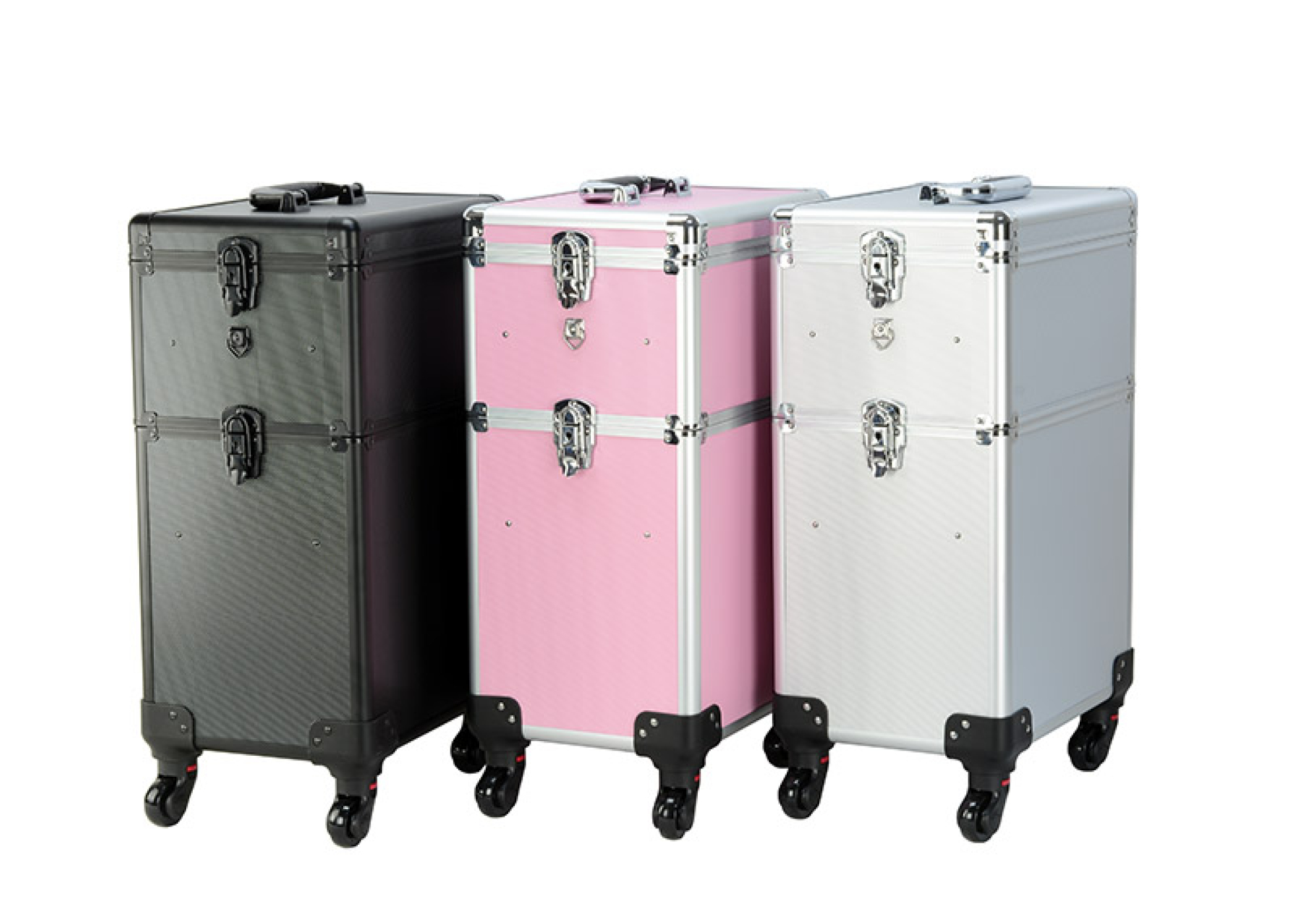 Kapperskoffer trolley - visagie make up koffer trolley - schminkkoffer - beauty case - zwart - Meubel-Plein Kapperskoffer trolley - visagie make up koffer trolley - schminkkoffer - beauty case - zwart - Meubel-Plein