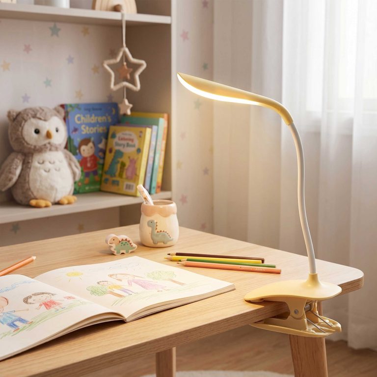 VDD Bureaulamp met LED - Met Klemhouder en Touch Dimmer - Geel - alternatieve afbeelding