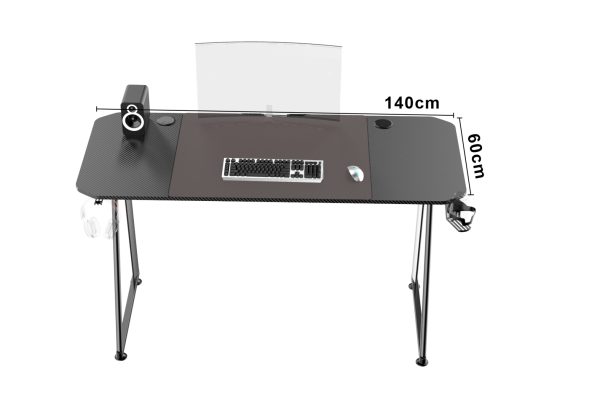 Bureau gaming - computertafel - 140 x 60 cm - Meubel Plein
