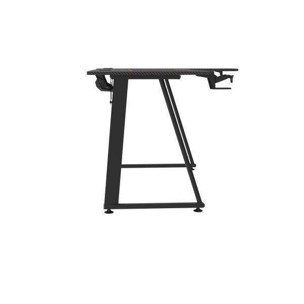 VDD Gaming – Bureau - Gaming Bureau – Game Bureau - Bureau game Hugo - Gaming desk – Computer Tafel - L vormig hoekbureau - 160 cm x 60 cm – Carbon - Meubel Plein