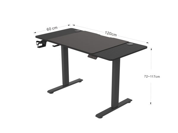 Bureau gaming - computertafel - 120 x 60 cm - Meubel Plein