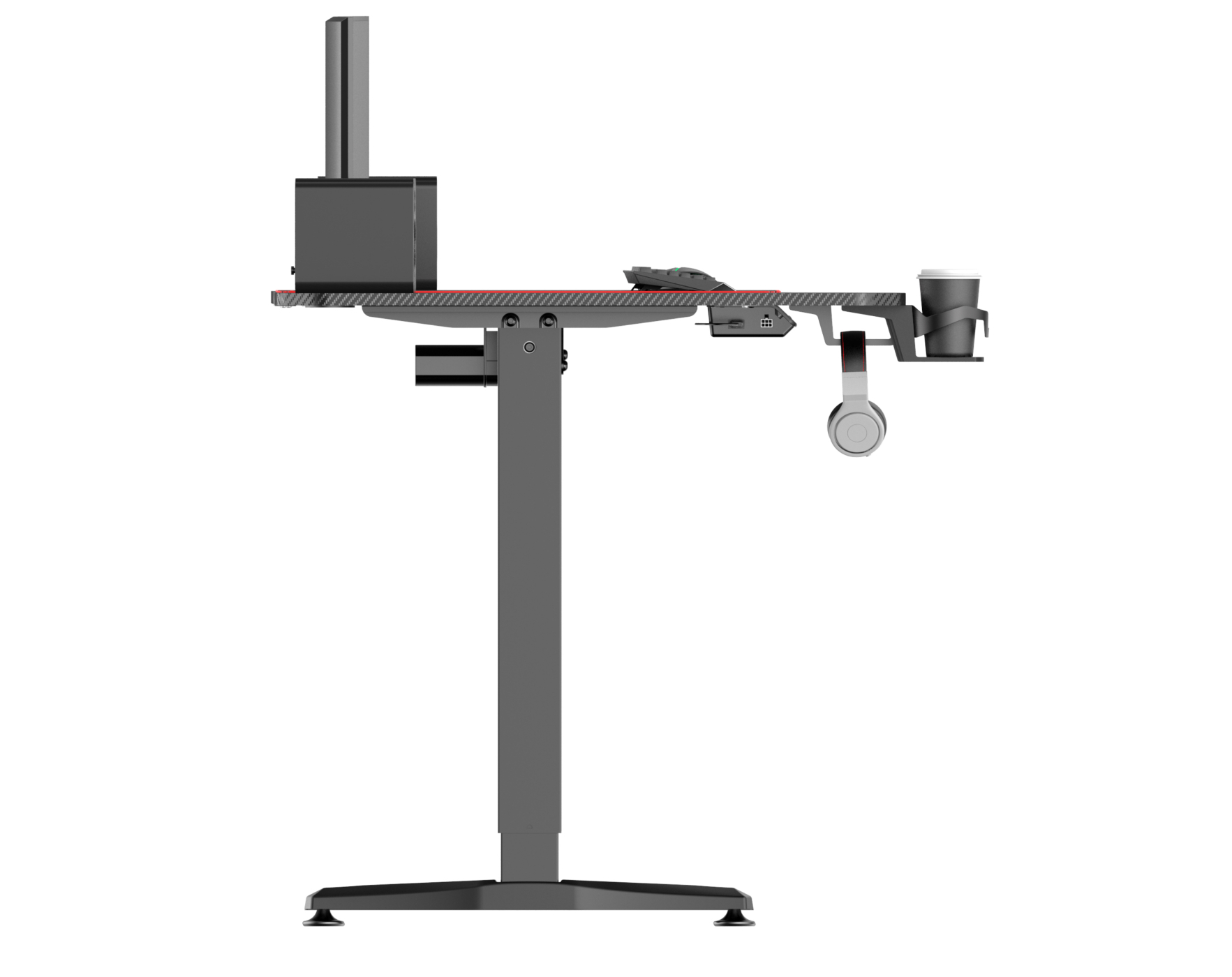 VDD Gaming - Bureau zit sta elektrisch in hoogte verstelbaar - game bureau - 160 x 75 cm - Meubel Plein VDD Gaming - Bureau zit sta elektrisch in hoogte verstelbaar - game bureau - 160 x 75 cm - Meubel Plein