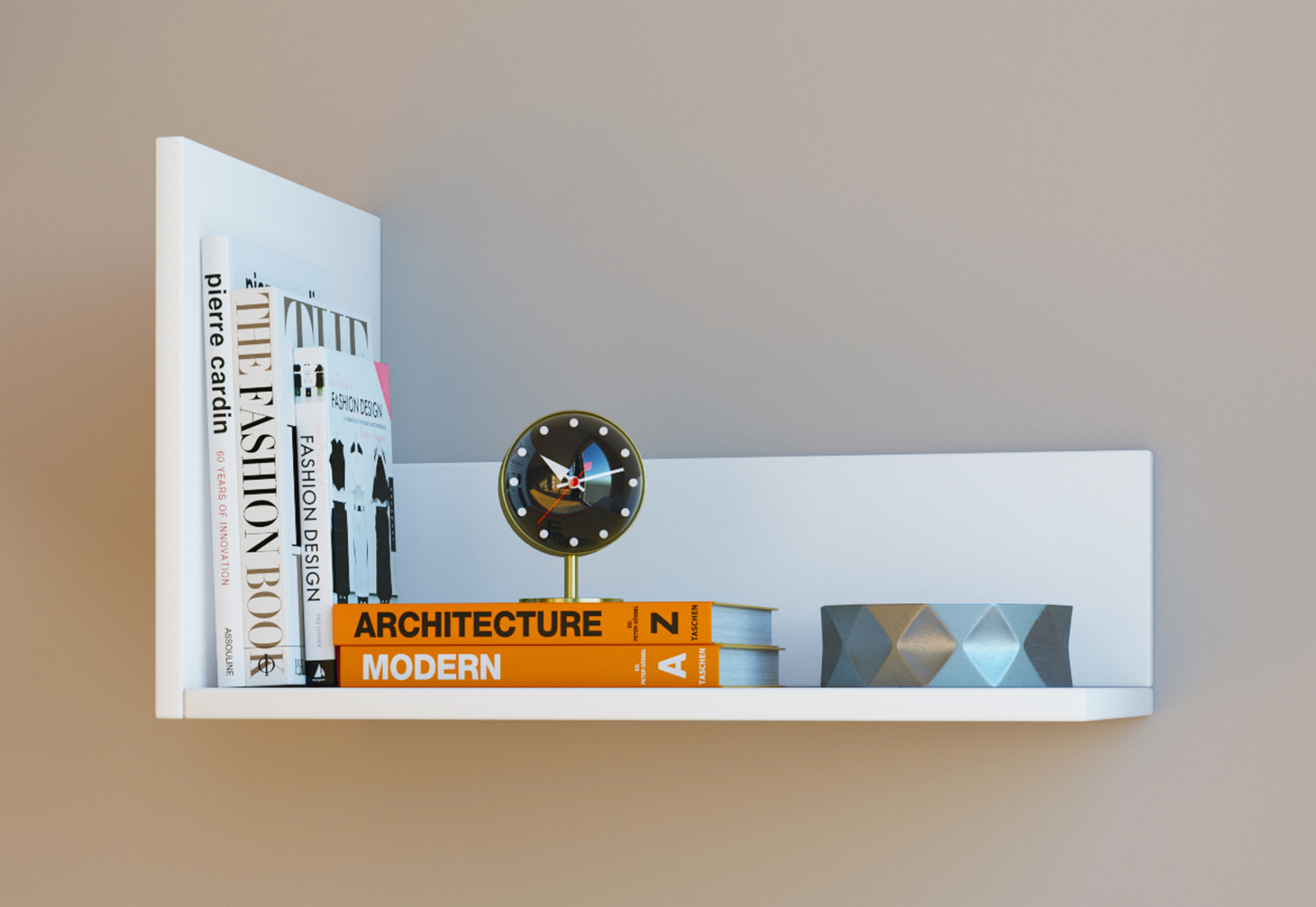 Boekenplank wandplank Blisa wit