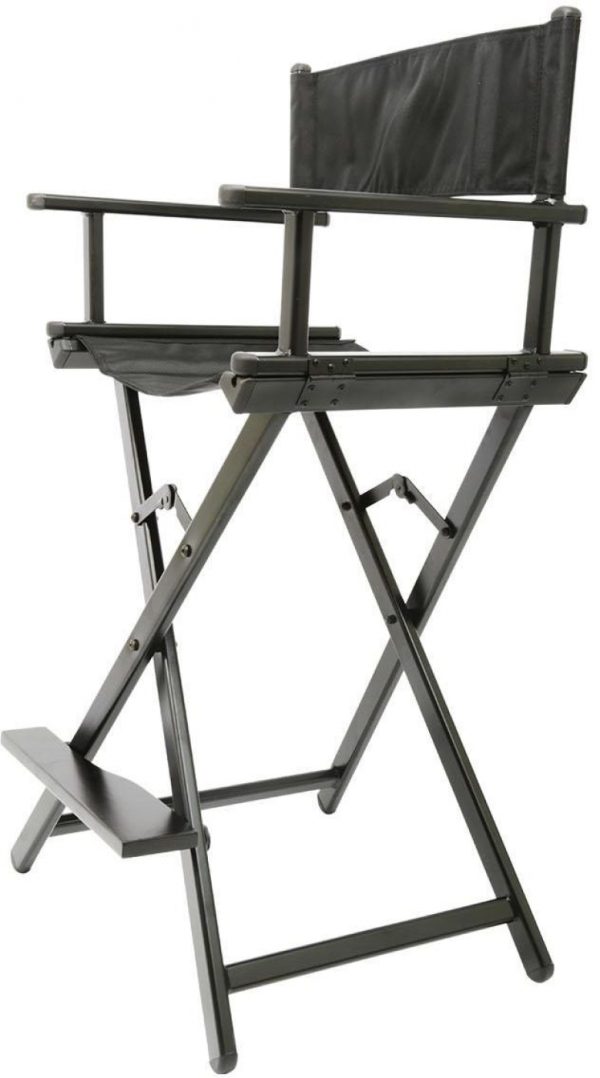 VDD – Stoel - Kruk – Klap Stoel - Make up Stoel – Visagie Stoel – Regisseursstoel – Kaptafel Stoel – Make up Kruk – Kaptafel Kruk - Makeup Stoel - Zwart - Meubel Plein