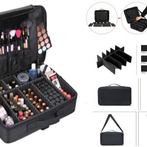 Visagie kappers koffer - Make up cosmetica tas  - beauty case -  standaard 35 x 24 x 12 cm