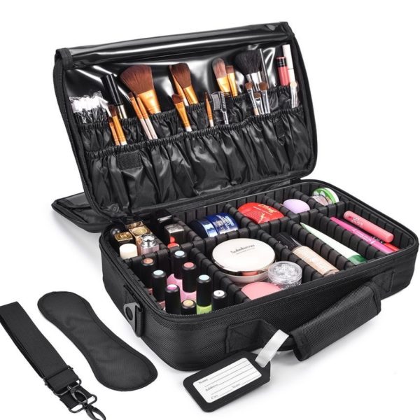 Visagie kappers koffer - Make up cosmetica tas - beauty case - standaard 35 x 24 x 12 cm - Meubel Plein