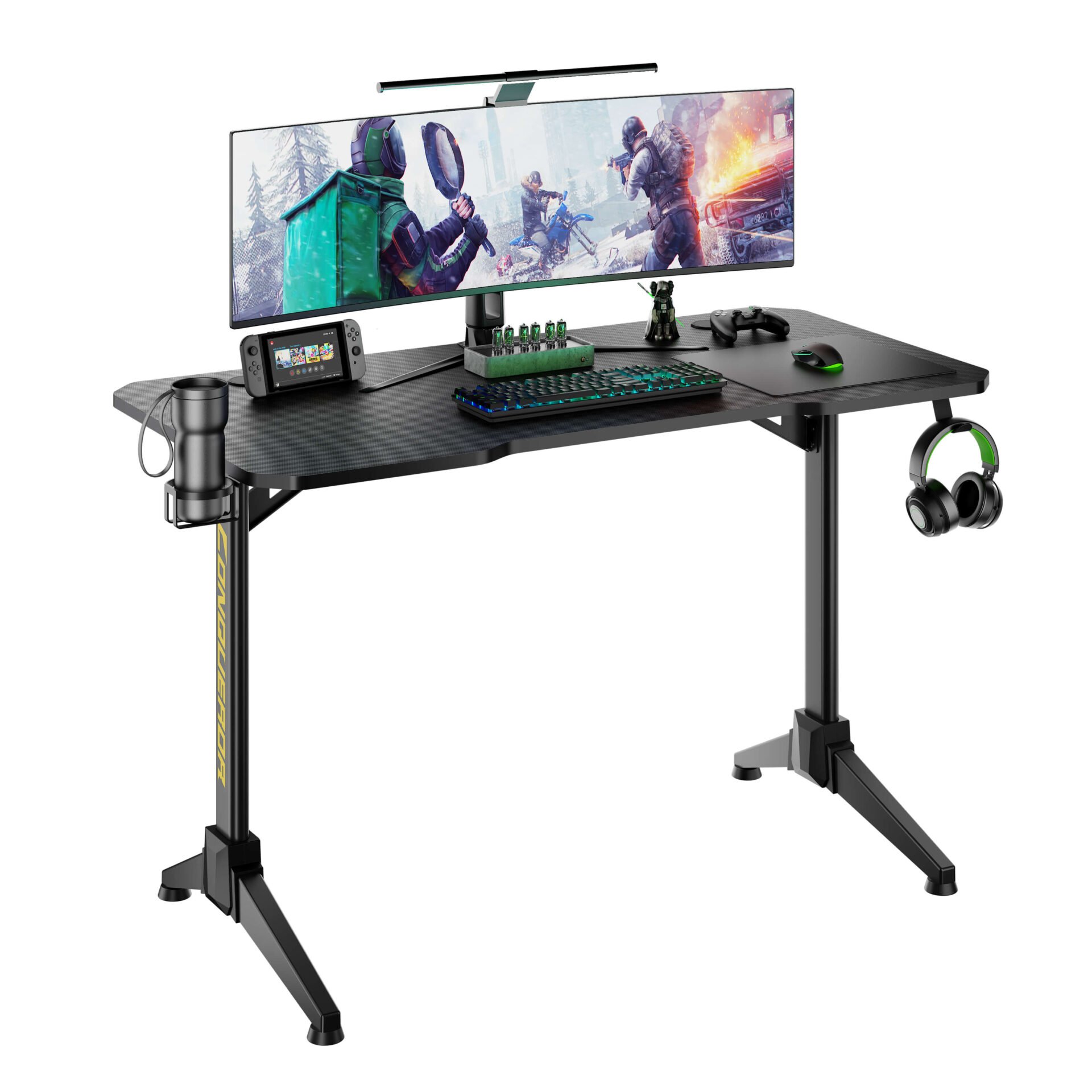 Game bureau Thomas - computertafel - computerbureau - zwart