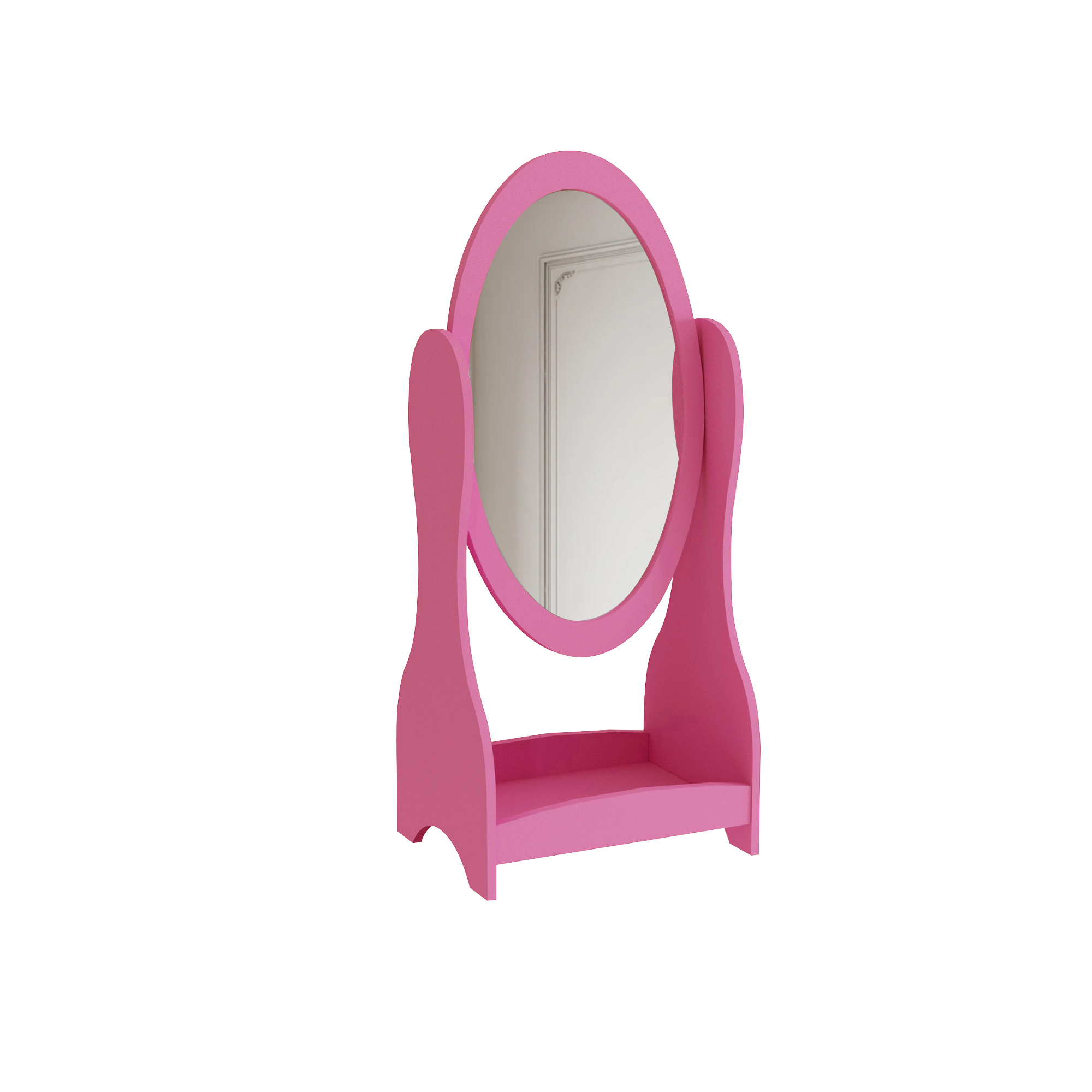 VDD - Spiegel - Spiegel Staand - Spiegel make up - Spiegel staand klein - Spiegel kinderkamer - Spiegel roze - Spiegel staand roze