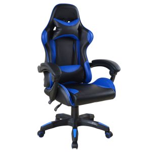 VDD Gaming - Gamestoel - Game Stoel - Gamingstoel - Gamestoel Zwart- Gamestoel Blauw - Bureaustoel - Bureau Stoel - Verstelbaar - Ergonomisch - Max 120 kg