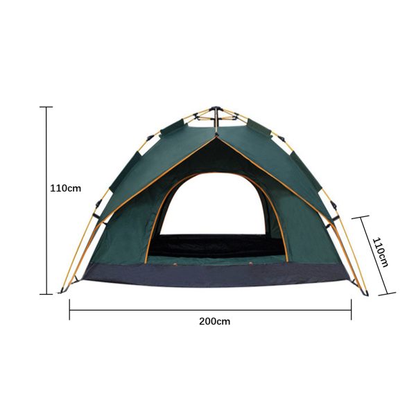 VDD - pop up tent - popup tent - tent - pop up tent 2 persoons - pop up tent waterdicht - 200x150x110 - groen - Meubel Plein