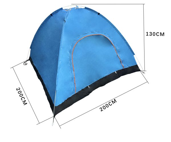 VDD - pop up tent - popup tent - pop up tent 2 persoons - tent - pop up tent 3 persoons - pop up tent waterdicht - 200x200x130 - 2 tot 3 personen - blauw - Meubel Plein