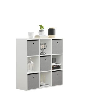 VDD – Vakkenkast – Wandkast – Vakkenkast Wit – Vakken Kast – Wandkastje – Wandkasten – Wandkasten Woonkamer – 9 Vakken – Wit
