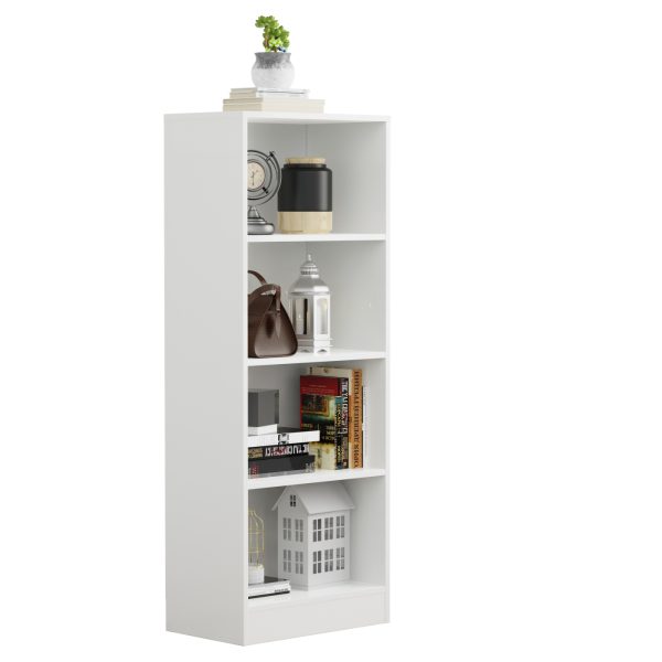 VDD – Vakkenkast – Vakken Kast – Vakkenkast Open – Wandkast – Vakkenkast Wit – 50x30x130 cm - Wit - Meubel Plein