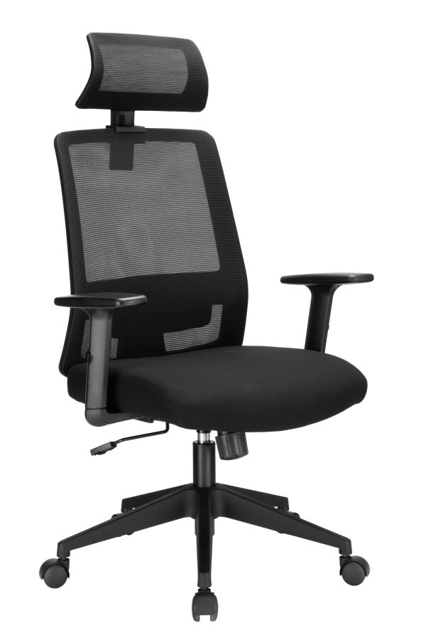 VDD - bureaustoel - ergonomisch - kantelbaar - zwart - Meubel Plein