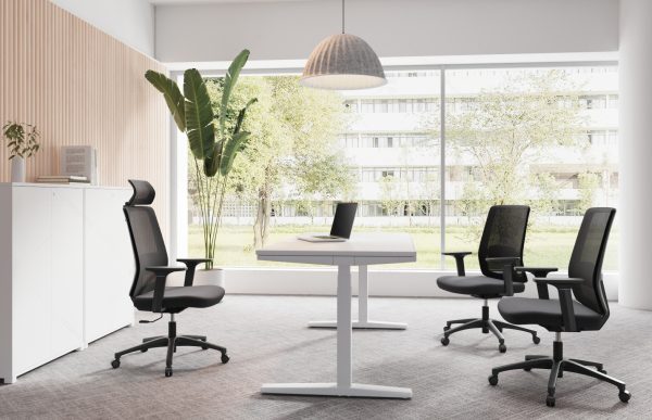 VDD - bureaustoel - ergonomisch - kantelbaar - zwart - Meubel Plein