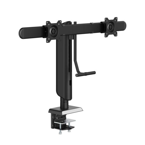 VDD - monitormarm - hoogteverstelbaar - 2 monitoren - klemmend - Meubel Plein