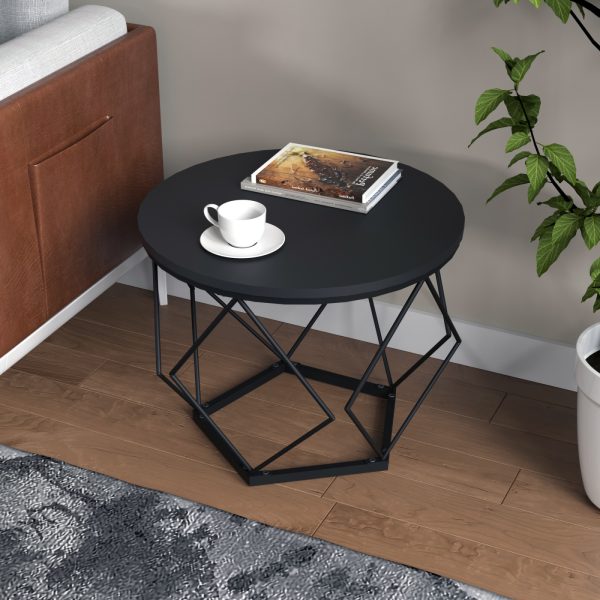VDD - bijzettafeltje industrieel vintage stijl - salontafels - set van 2 - Meubel Plein