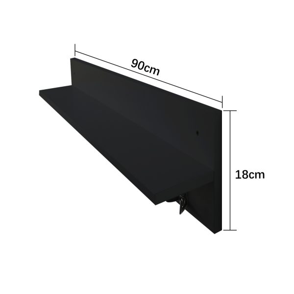 VDD - wandkaptstop - opbergplank - functioneel - stijlvol - zwart - Meubel Plein