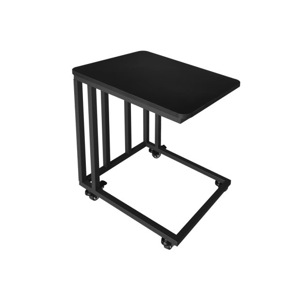 VDD - bijzettafel - verrijdbaar - op wielen - zwart - hout - Meubel Plein