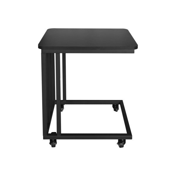 VDD - bijzettafel - verrijdbaar - op wielen - zwart - hout - Meubel Plein
