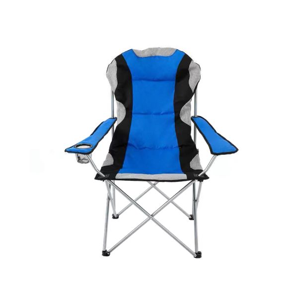 VDD - campingstoel - vouwstoel - campingstoel opvouwbaar - camping stoel - campingstoelen - campingstoel opvouwbaar - opvouwbaar - bekerhouder - blauw - set van 2 - Meubel Plein
