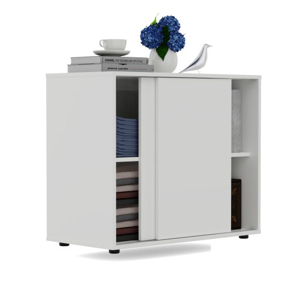 VDD - Wandkast - Wand kast - Archiefkast - Wandkast Wit - Archief kast - Archiefkast wit - Wandkast met schuifdeur - Archiefkast met schuifdeur - wit - Meubel Plein