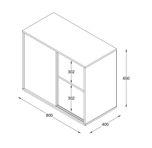 VDD - Wandkast - Wand kast - Archiefkast - Wandkast Wit - Archief kast - Archiefkast wit - Wandkast met schuifdeur - Archiefkast met schuifdeur - wit - Meubel Plein