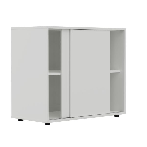 VDD - Wandkast - Wand kast - Archiefkast - Wandkast Wit - Archief kast - Archiefkast wit - Wandkast met schuifdeur - Archiefkast met schuifdeur - wit - Meubel Plein