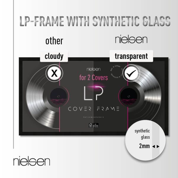 VDD - LP Wissellijst - Wissellijst - LP frame - LP lijst - lijst voor 2 LP platen - Meubel Plein