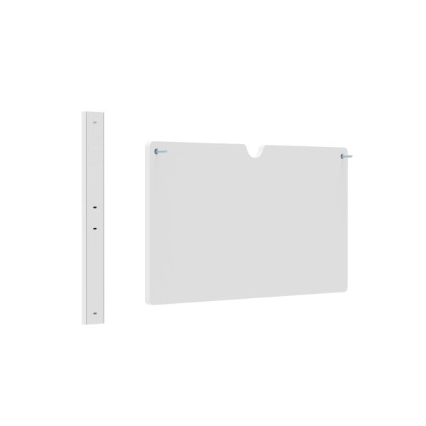 VDD Gaming - Wandplaat - Consolle opslag - Controller opslag - Game accessoires - Wit - 80 x 40 x 13,7 cm - Meubel Plein