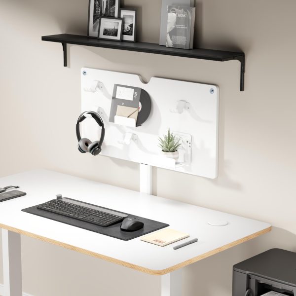 VDD Gaming - Wandplaat - Consolle opslag - Controller opslag - Game accessoires - Wit - 80 x 40 x 13,7 cm - Meubel Plein