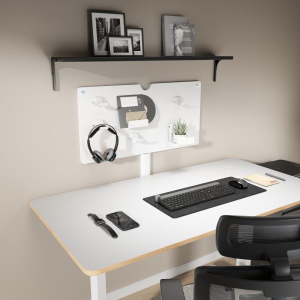 VDD Gaming - Wandplaat - Consolle opslag - Controller opslag - Game accessoires - Wit - 80 x 40 x 13,7 cm - Meubel Plein