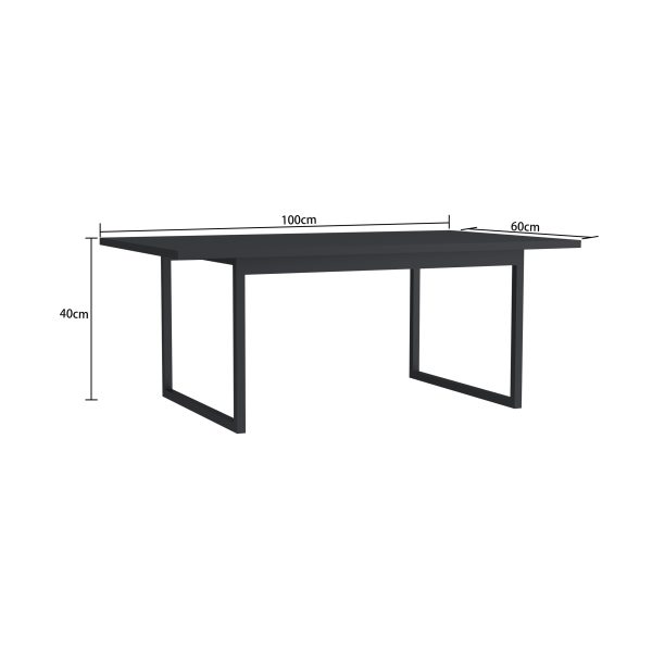 VDD - salontafel - industrieel - metaal - 100x60x40 - Meubel Plein