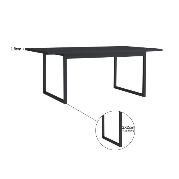 VDD - salontafel - industrieel - metaal - 100x60x40 - Meubel Plein
