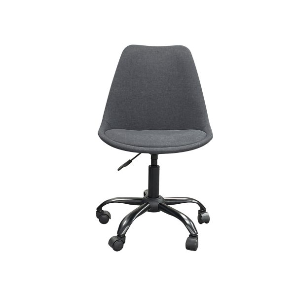 VDD - Stoffen kuipstoel - wielframe - verrijdbaar - grijs - Meubel Plein