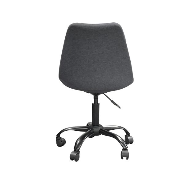 VDD - Stoffen kuipstoel - wielframe - verrijdbaar - grijs - Meubel Plein