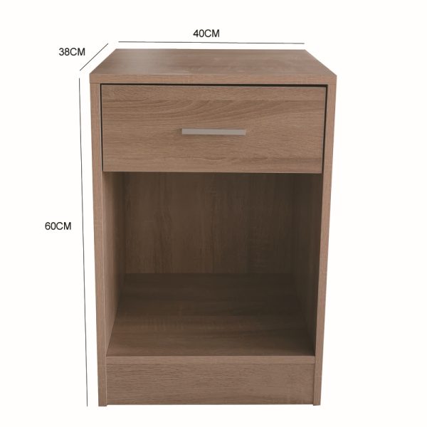 VDD - Nachtkastje - Nachtkastje set van 2 - Nachtkastjes - Nachtkastje lichtbruin - Nachtkastje modern - Nachtkastje hout - Nachtkastjes lichtbruin - Meubel Plein