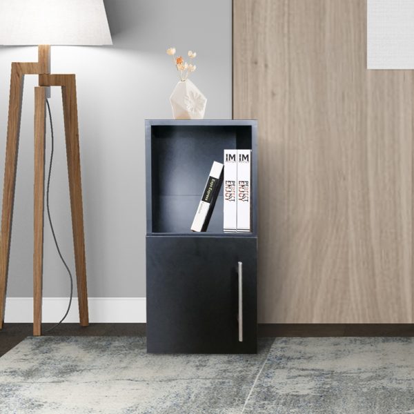 VDD - Nachtkastje - Nachtkastje set van 2 - Nachtkastjes - Nachtkastje zwart - Nachtkastje modern - Nachtkastje hout - Nachtkastjes zwart - Meubel Plein