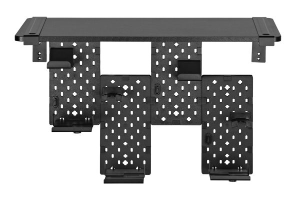 VDD - Mediaplank - opslag voor media - pegboard - zwart - Meubel Plein