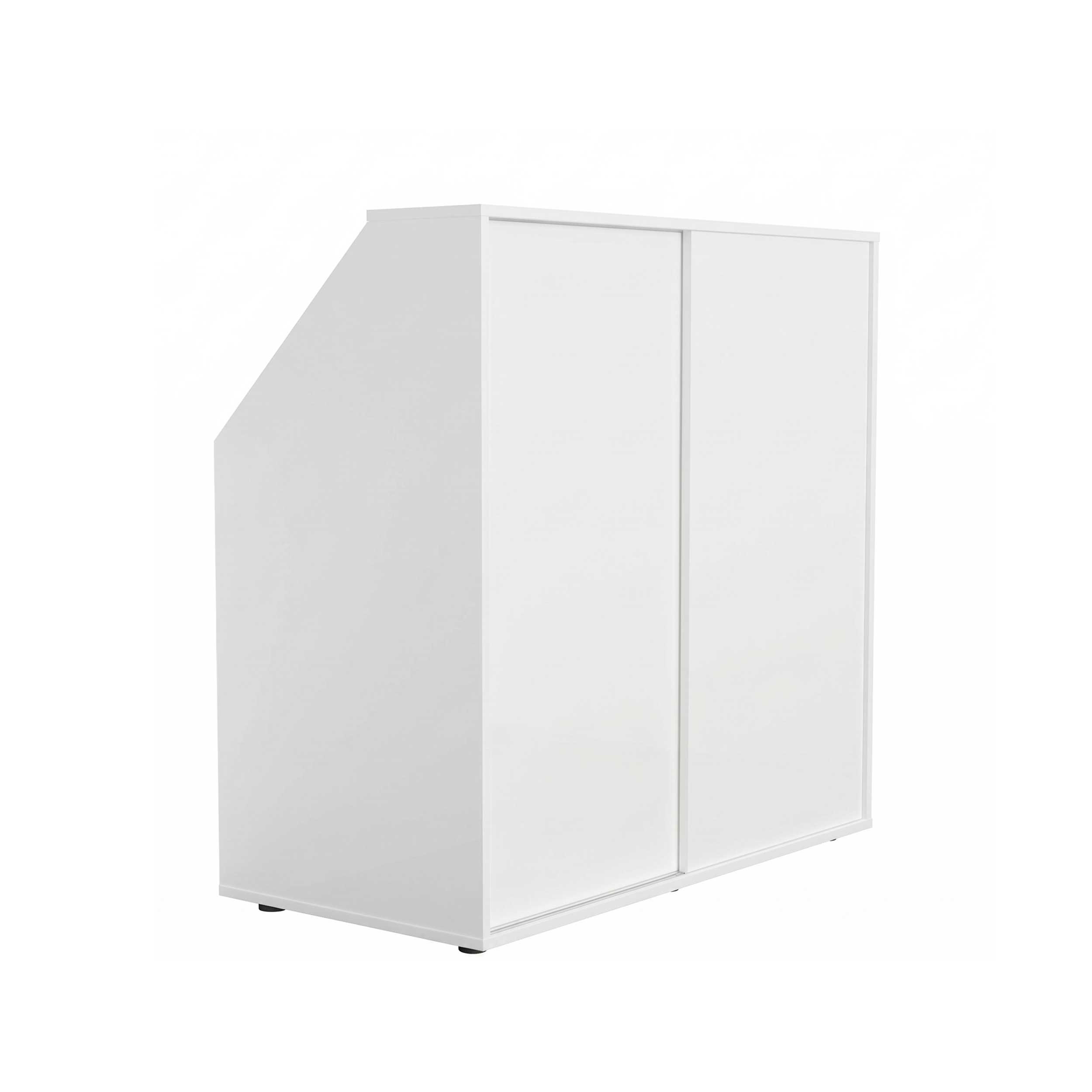 VDD - Schuine wandkast - Kledingkast - Kleding kast- Opbergkast - Kledingkast wit - Opbergkast wit - Kledingkast met planken - Meubel-Plein VDD - Schuine wandkast - Kledingkast - Kleding kast- Opbergkast - Kledingkast wit - Opbergkast wit - Kledingkast met planken - Meubel-Plein