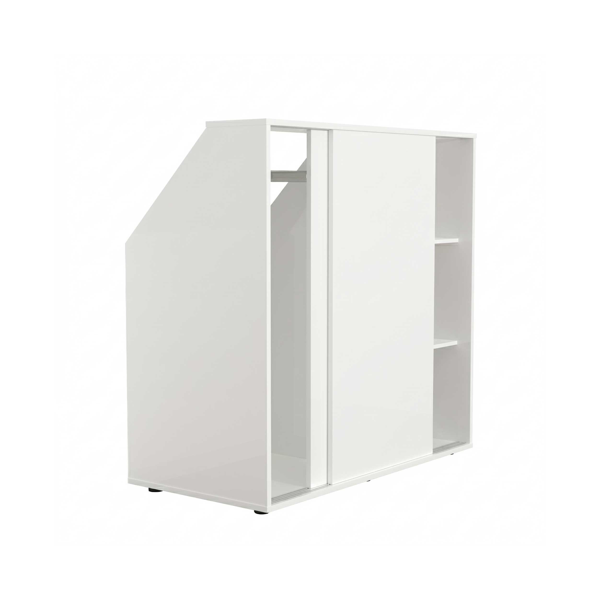 VDD - Schuine wandkast - Kledingkast - Kleding kast- Opbergkast - Kledingkast wit - Opbergkast wit - Kledingkast met planken - Meubel-Plein VDD - Schuine wandkast - Kledingkast - Kleding kast- Opbergkast - Kledingkast wit - Opbergkast wit - Kledingkast met planken - Meubel-Plein