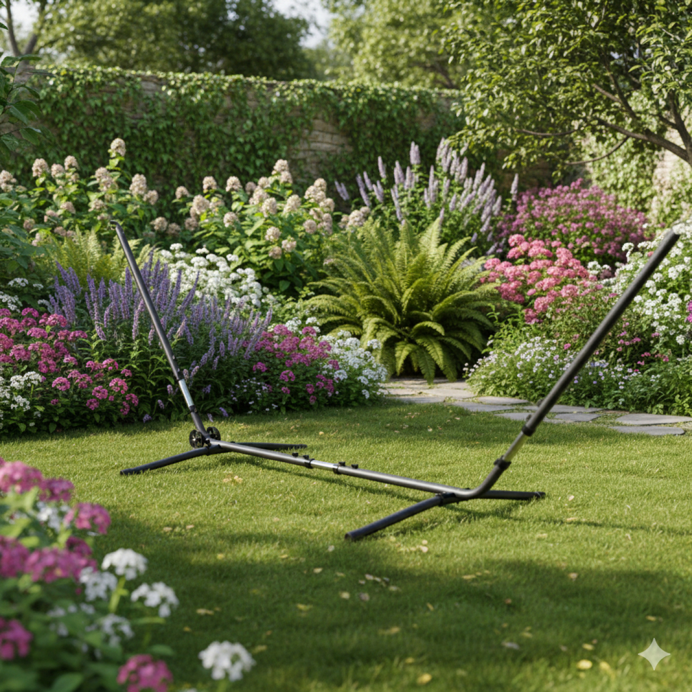 VDD - Hangmat standaard - Hangmat standaard zwart - Hangmat standaard aluminium - Hangmat standaard verstelbaar - alternatieve afbeelding