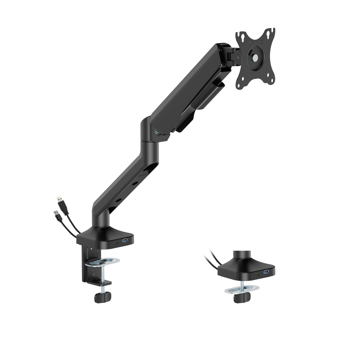 VDD Monitor Arm - Monitor Beugel - Scherm Beugel - In Hoogte Verstelbaar - Voor 1 Scherm - Ergonomisch Ontwerp - Zwart