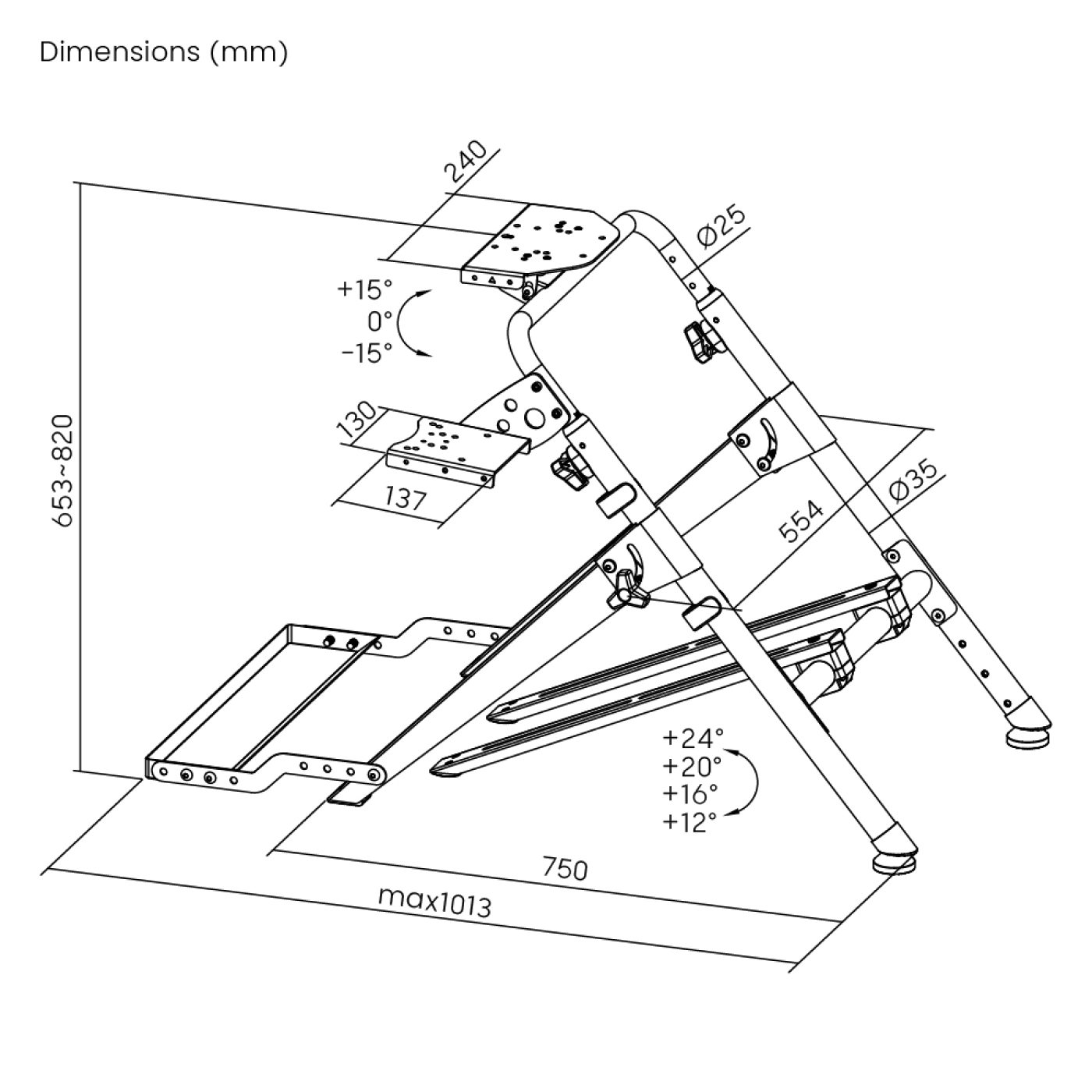 Racestuur Standaard - VDD - Wheel stand - opvouwbaar Racestuur Standaard - VDD - Wheel stand - opvouwbaar