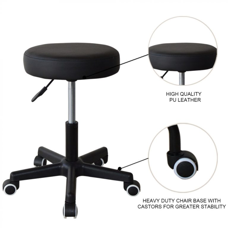 VDD – Stoel - Kruk – Klap Stoel - Make up Stoel – Visagie Stoel – Regisseursstoel – Kaptafel Stoel – Make up Kruk – Kaptafel Kruk - Makeup Stoel - Zwart - Meubel-Plein
