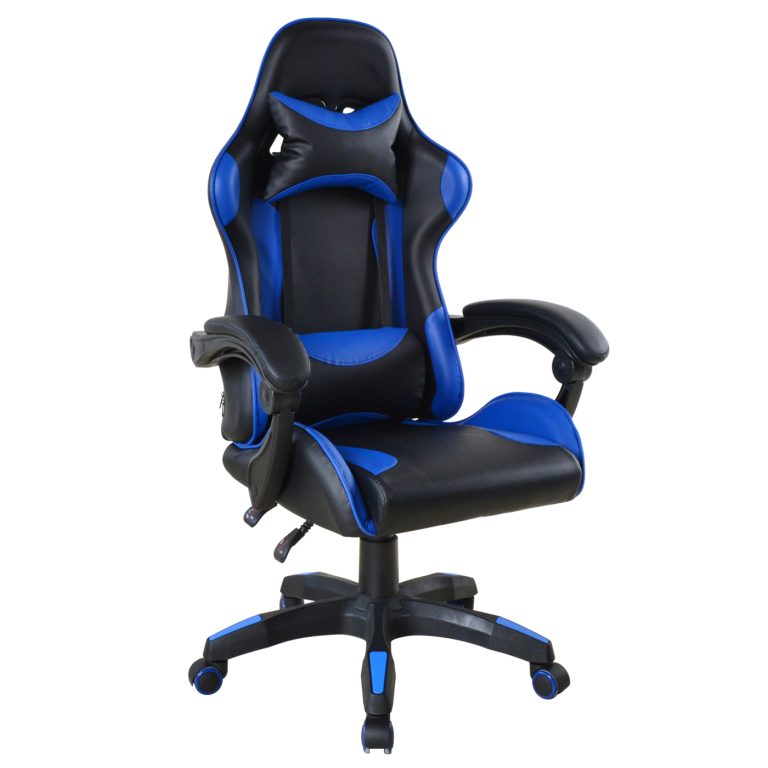 VDD Gamestoel Cyclone met Voetsteun in de kleur Roze/Wit